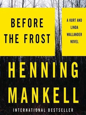 cover image of Before the Frost